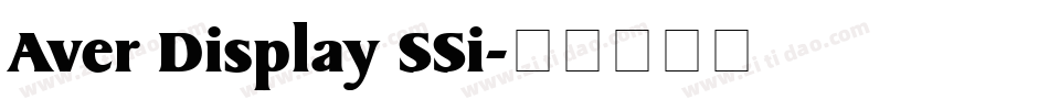 Aver Display SSi字体转换